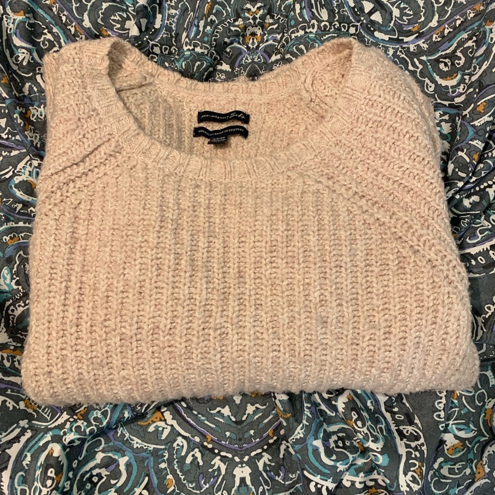blush american eagles sweater